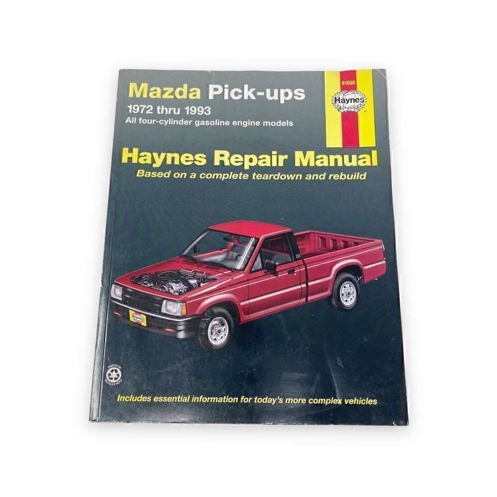 Haynes Repair Manual 61030 Mazda Pickups 1972-1993 Teardown Rebuild Used Flawed